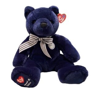 WORLD CLASS 2004 TY NEW YORK YANKEES 1 GAME Bear Plush Beanie BUDDY 13"  RARE